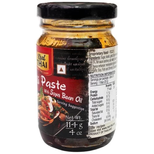 REAL THAI Real Thai Chilli Paste With Soybean Oil - No Artificial Colours & Preservatives - Image 6