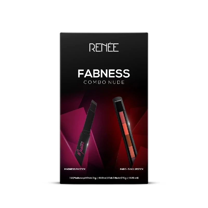 Renee Fabness Combo Nude Includes Madness PH Stick & Fab 5 Nude 5 in 1 Lipstick Renee Fabness Combo Nude Includes Madness PH Stick & Fab 5 Nude 5 in 1 Lipstick-Color-04 Fabness Nude