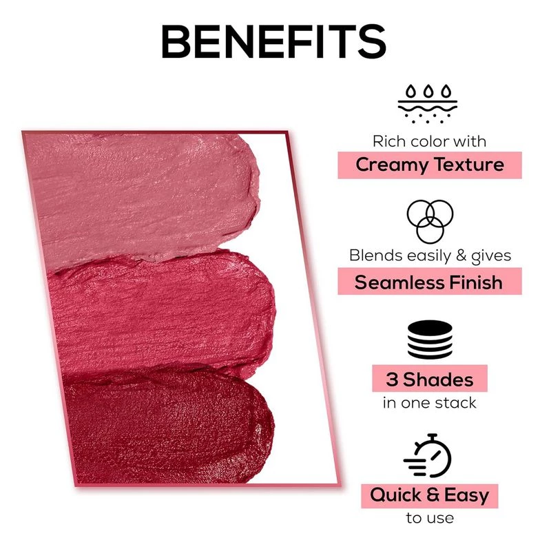 Renee Glam Stack 3-In-1 Lip and Cheek Tint - Image 7