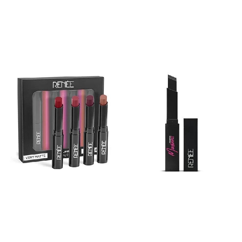 Renee Very Matte Lipsticks & Madness Ph Lipstick Renee Very Matte Lipsticks & Madness Ph Lipstick-Pack Size-Combo of 2