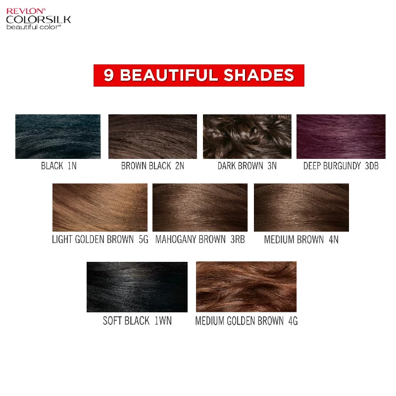 Revlon Color Silk Hair Color 3D Color Gel Technology with Keratin (Medium Golden Brown) - Image 6