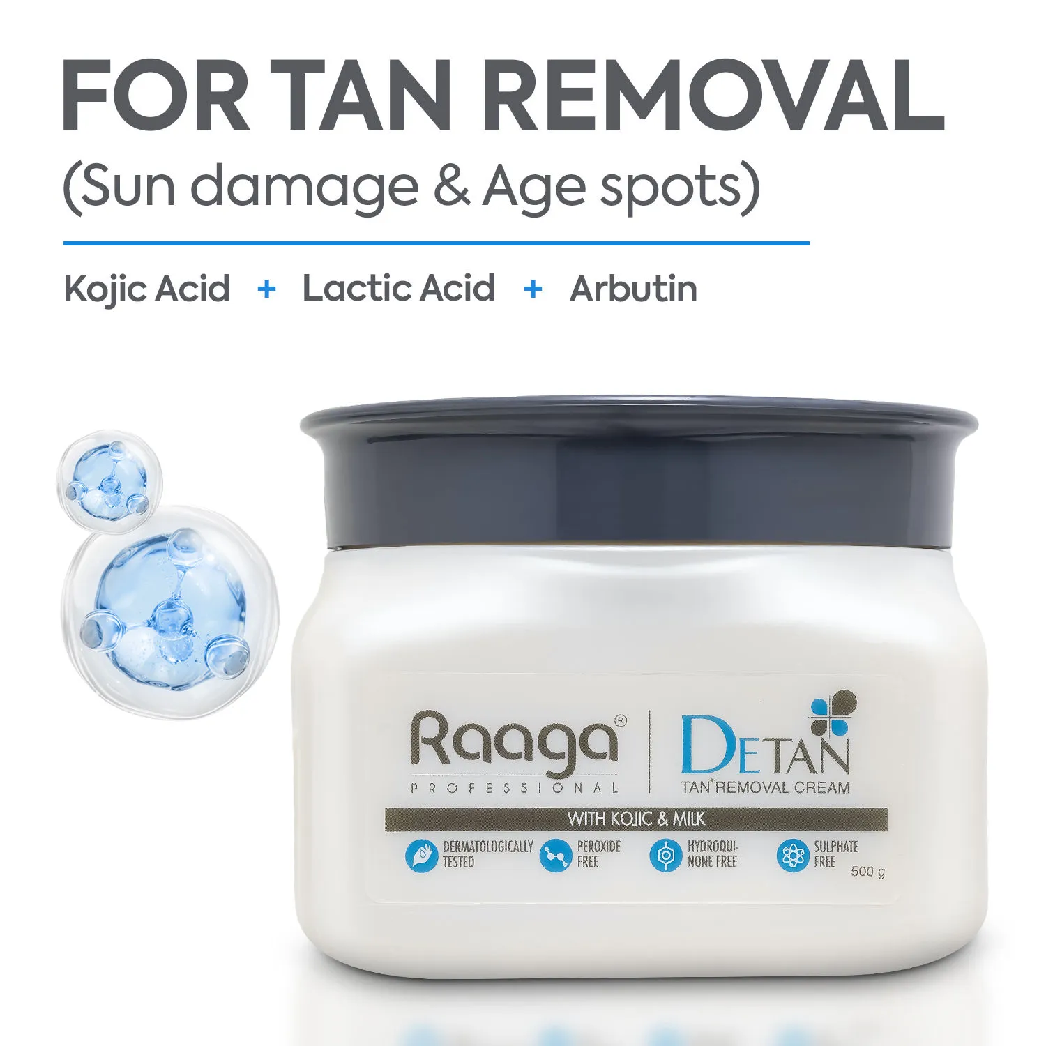 Raaga Professional De Tan Removal Creme With Kojic & Milk - Image 2