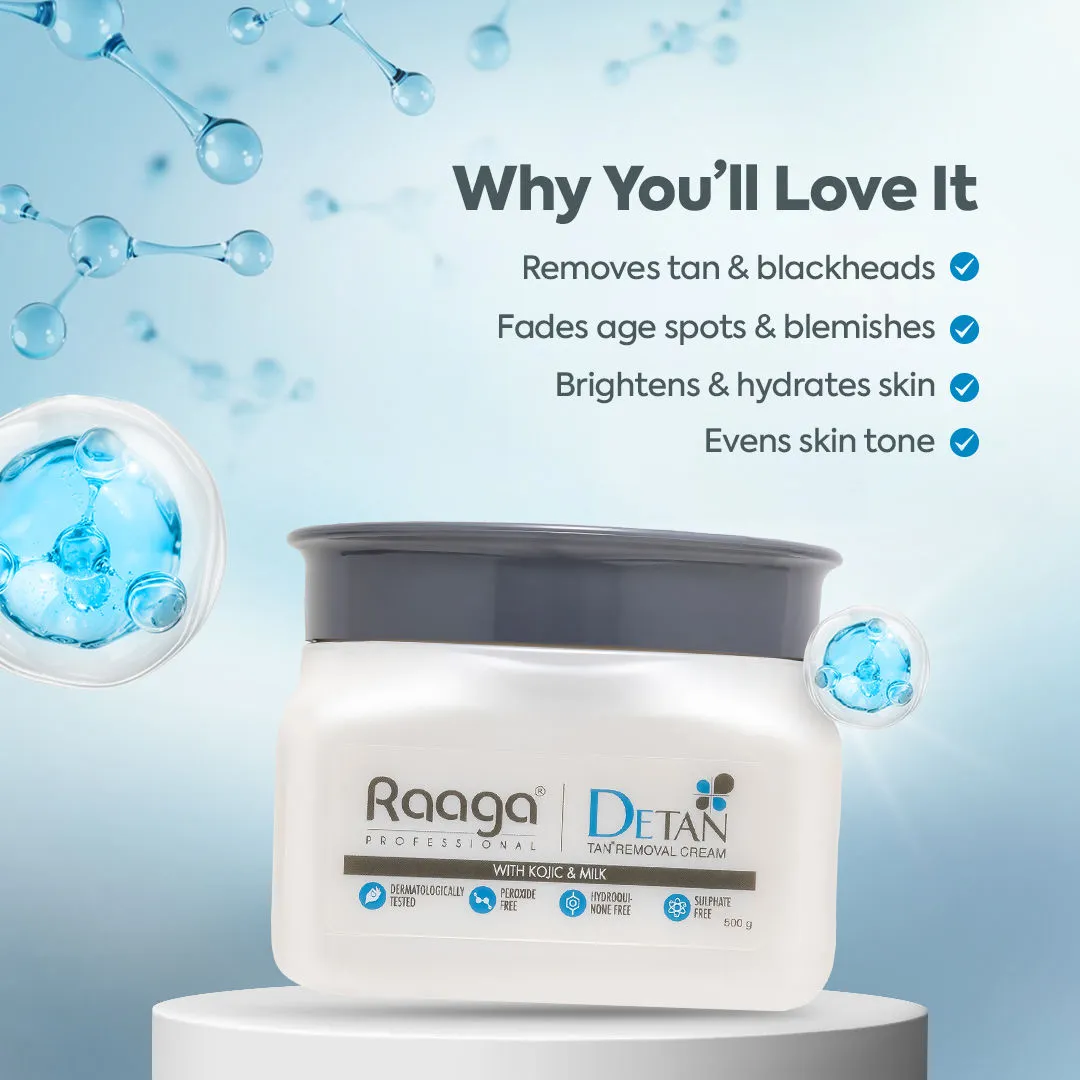 Raaga Professional De Tan Removal Creme With Kojic & Milk - Image 3