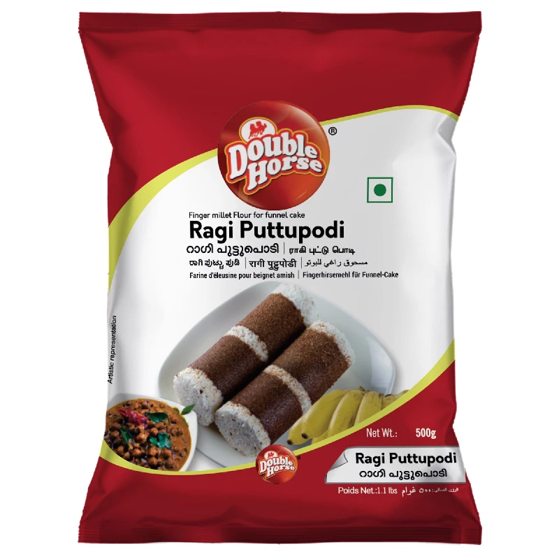 DoubleHorse Ragi Puttupodi DoubleHorse Ragi Puttupodi-Pack Size-500 g
