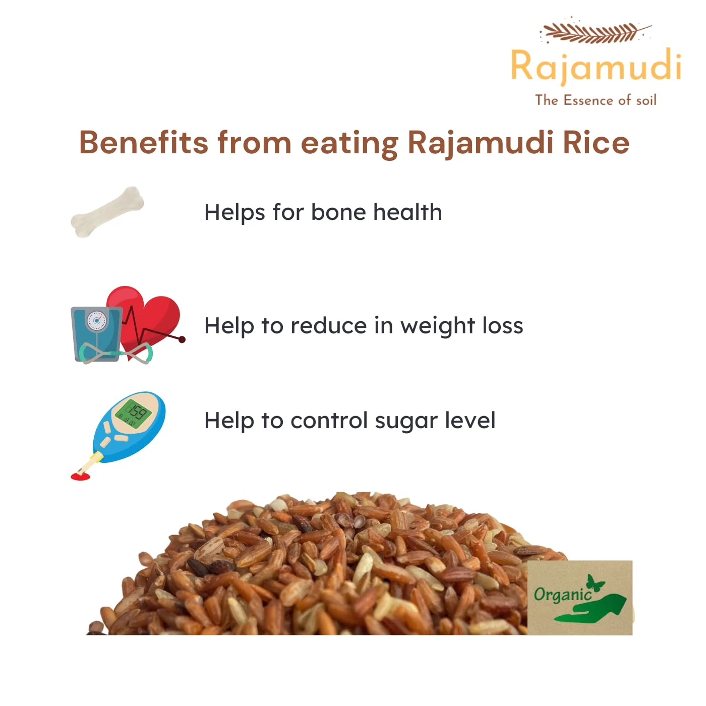 Rajamudi Unpolished Rice - Image 2