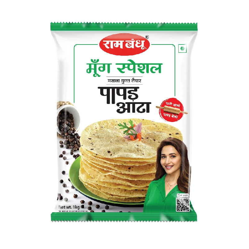 Ram Bandhu Moong Special Papad Atta Ram Bandhu Moong Special Papad Atta-Pack Size-1000 g