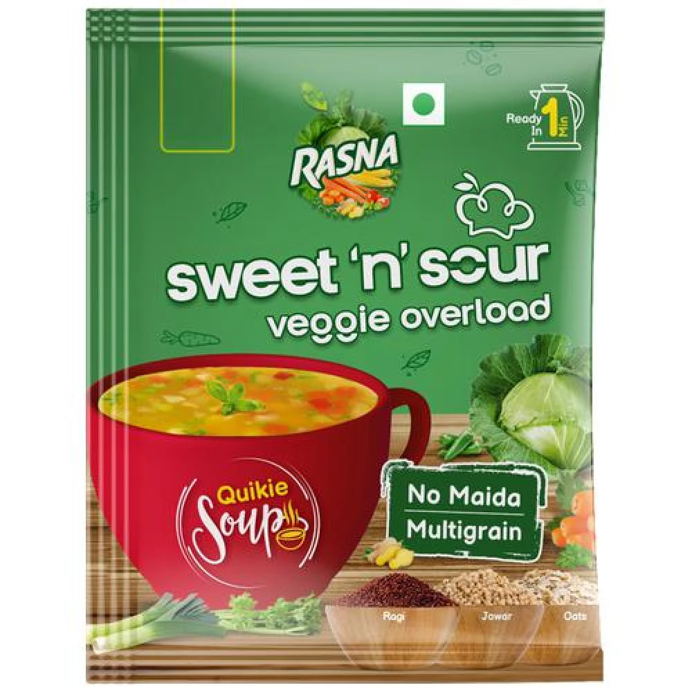Rasna Sweet N Sour Veggie Overload Quickie Soup Multigrain