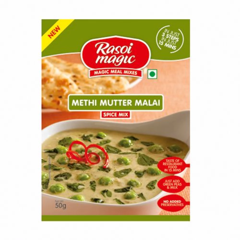 Rasoi Magic Spice Mix - Methi Mutter Malai Rasoi Magic Spice Mix - Methi Mutter Malai--45 g