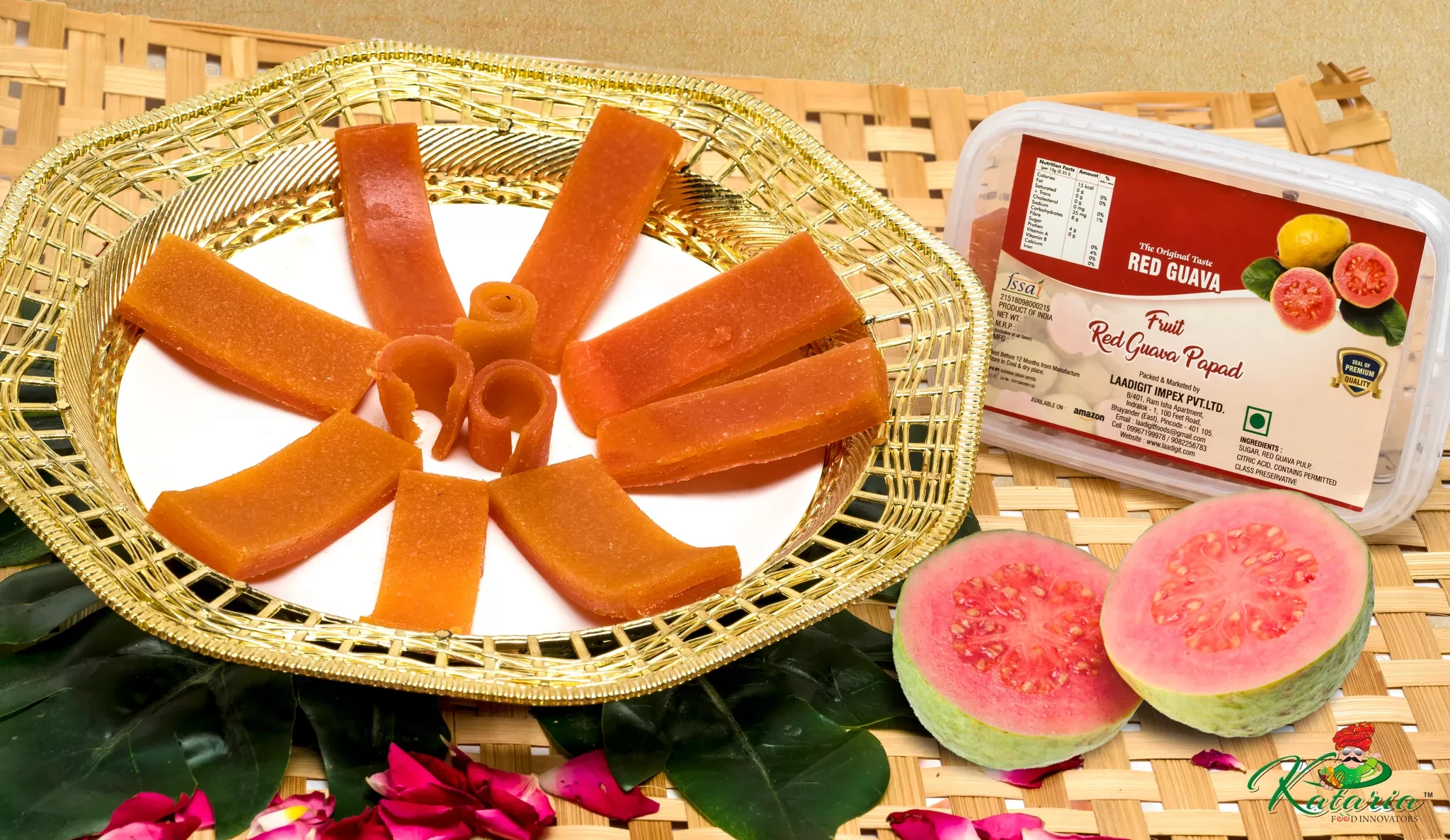 Red Guava Fruit Papad Red Guava Fruit Papad-Pack Size-500g