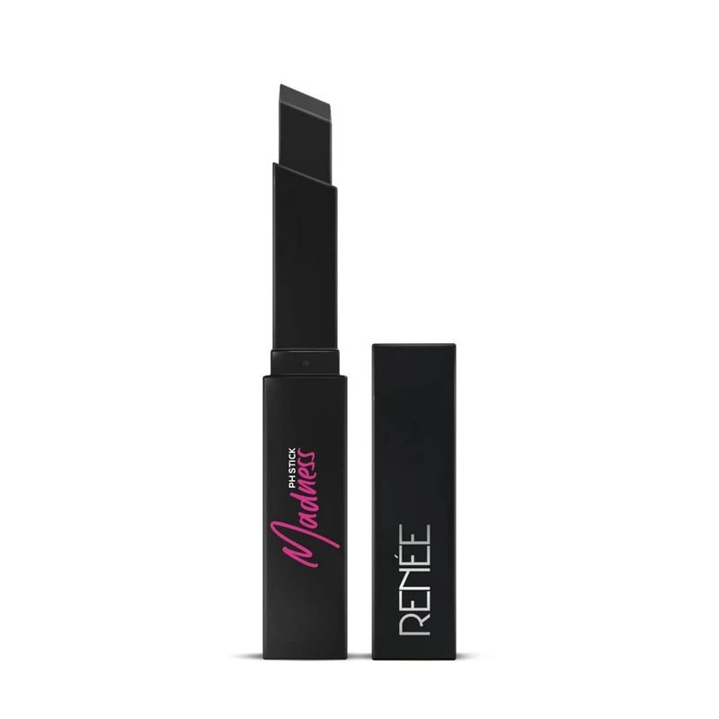 Renee Madness Ph Black Lipstick With Glossy Pink Payoff