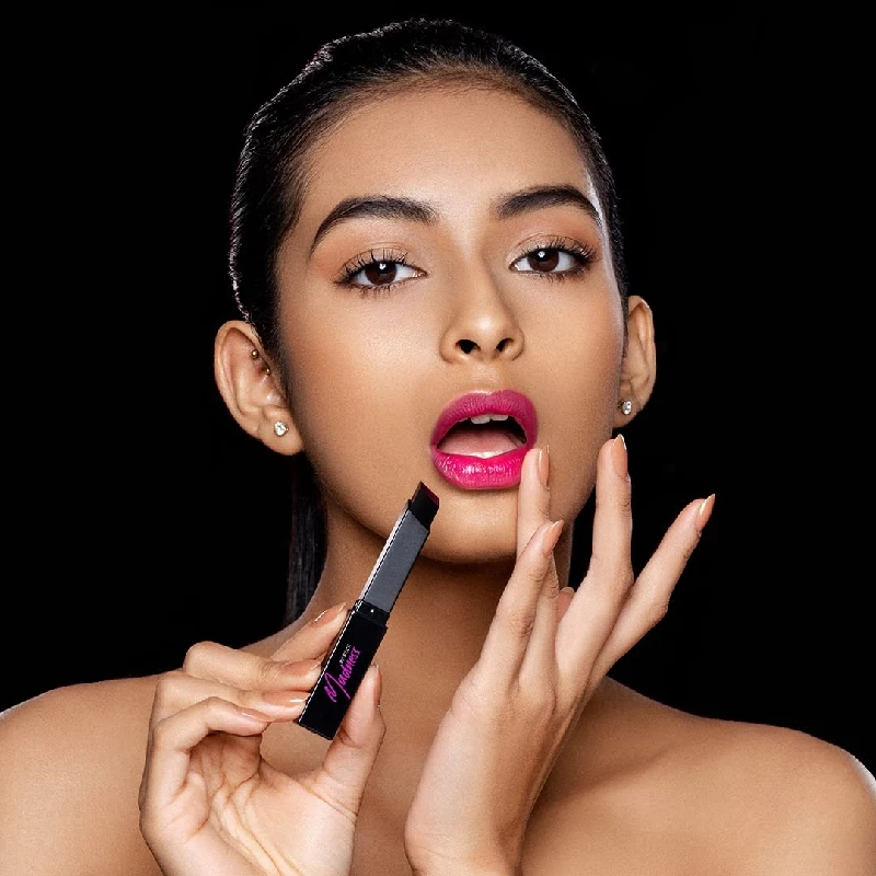 Renee Madness Ph Lipstick-Black Lipstick With Glossy Pink Payoff - Image 4