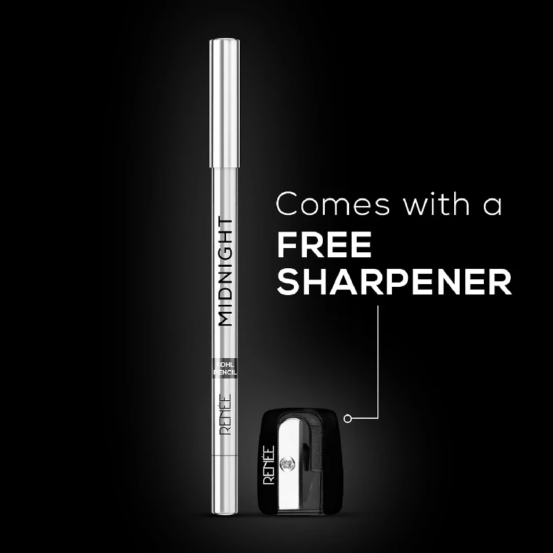 Renee Midnight Kohl Pencil- Smudgeproof and Waterproof Kajal - Image 3