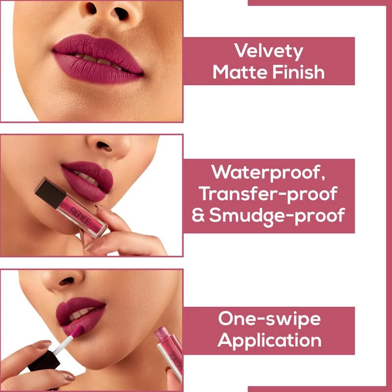 Renee Stay Forever Matte Liquid Lipstick Combo - Image 3