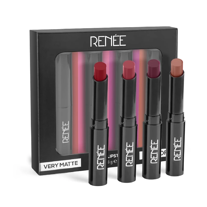 Renee Very Matte Lipsticks Renee Very Matte Lipsticks-Pack Size-Set of 4
