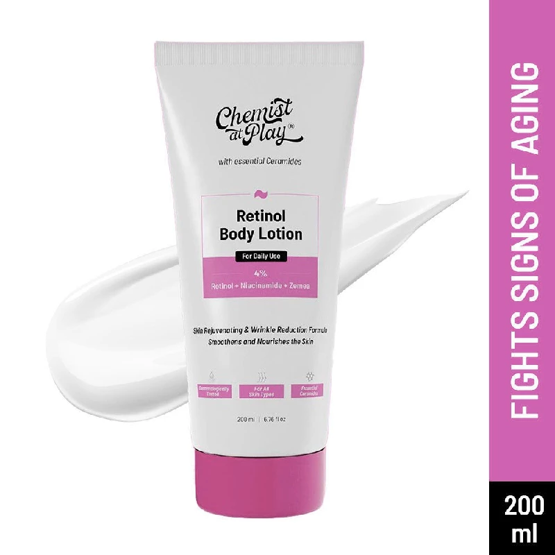 Chemist At Play Retinol Body Lotion For Anti Aging Niacinamide Moisturizer Cream