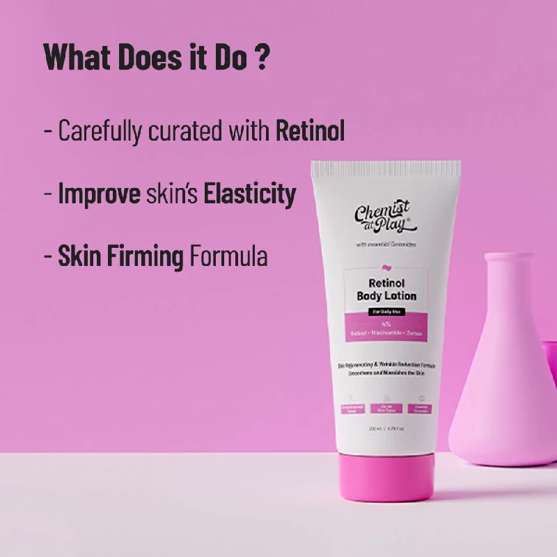 Chemist at Play Retinol Body Lotion for Anti-aging Niacinamide Moisturizer Cream - Image 3