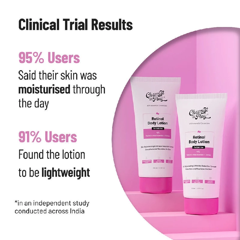 Chemist at Play Retinol Body Lotion for Anti-aging Niacinamide Moisturizer Cream - Image 6