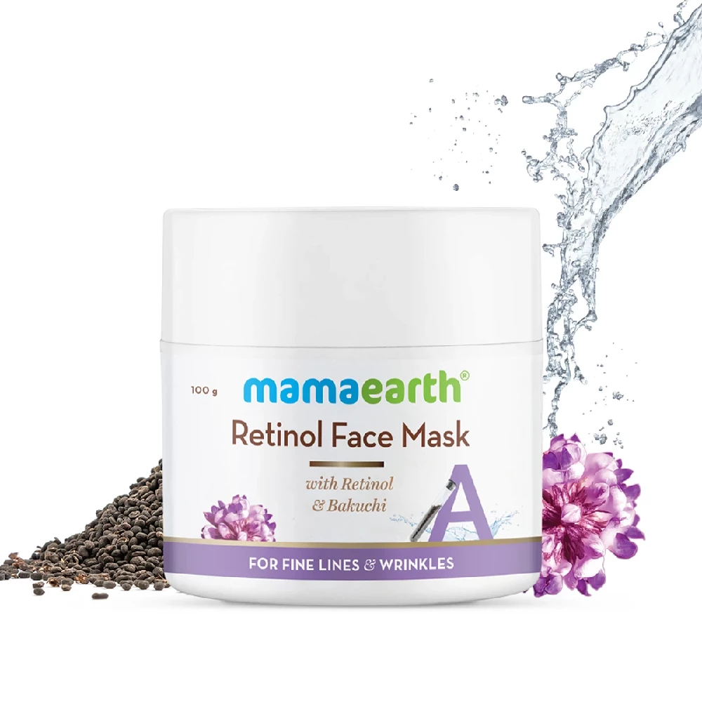 Retinol Face Mask With Retinol And Bakuchi For Fine Lines & Wrinkles