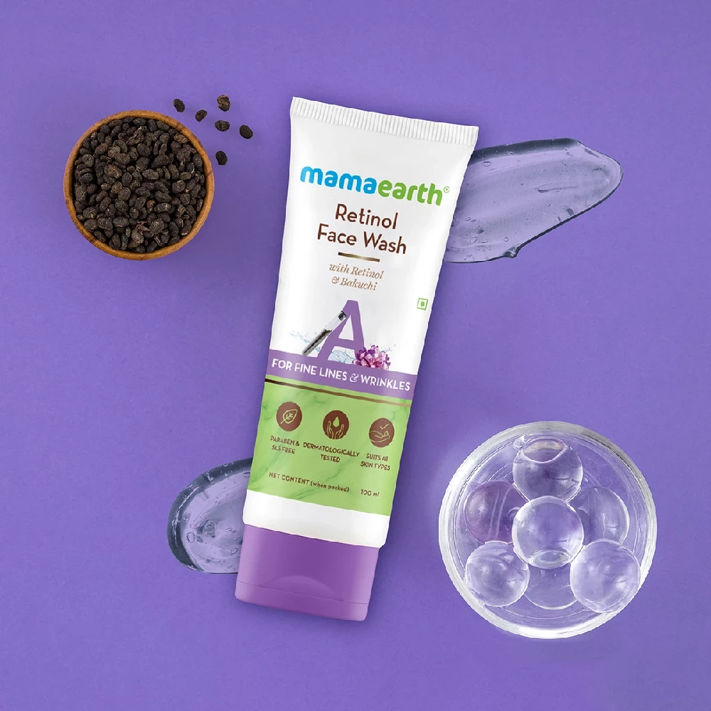 Retinol Face Wash with Retinol and Bakuchi for Fine Lines and Wrinkles - Image 2