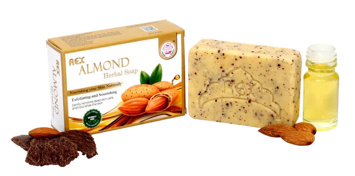 Rex Remedies Almond Herbal Soap - Image 2