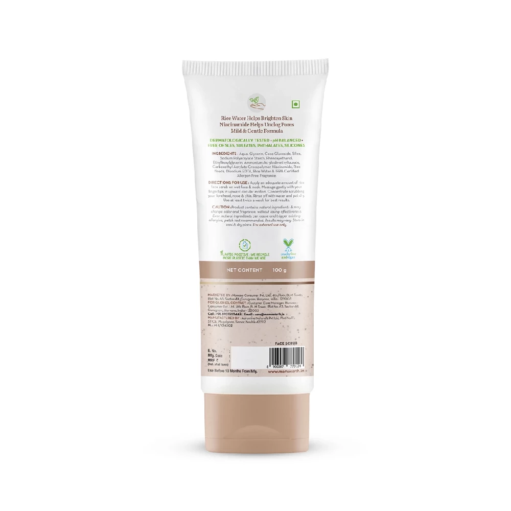 Rice Face Scrub With Rice Water & Niacinamide for Glass Skin - Image 8
