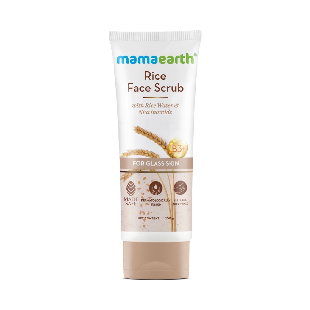 Rice Face Scrub With Rice Water & Niacinamide for Glass Skin - Image 9