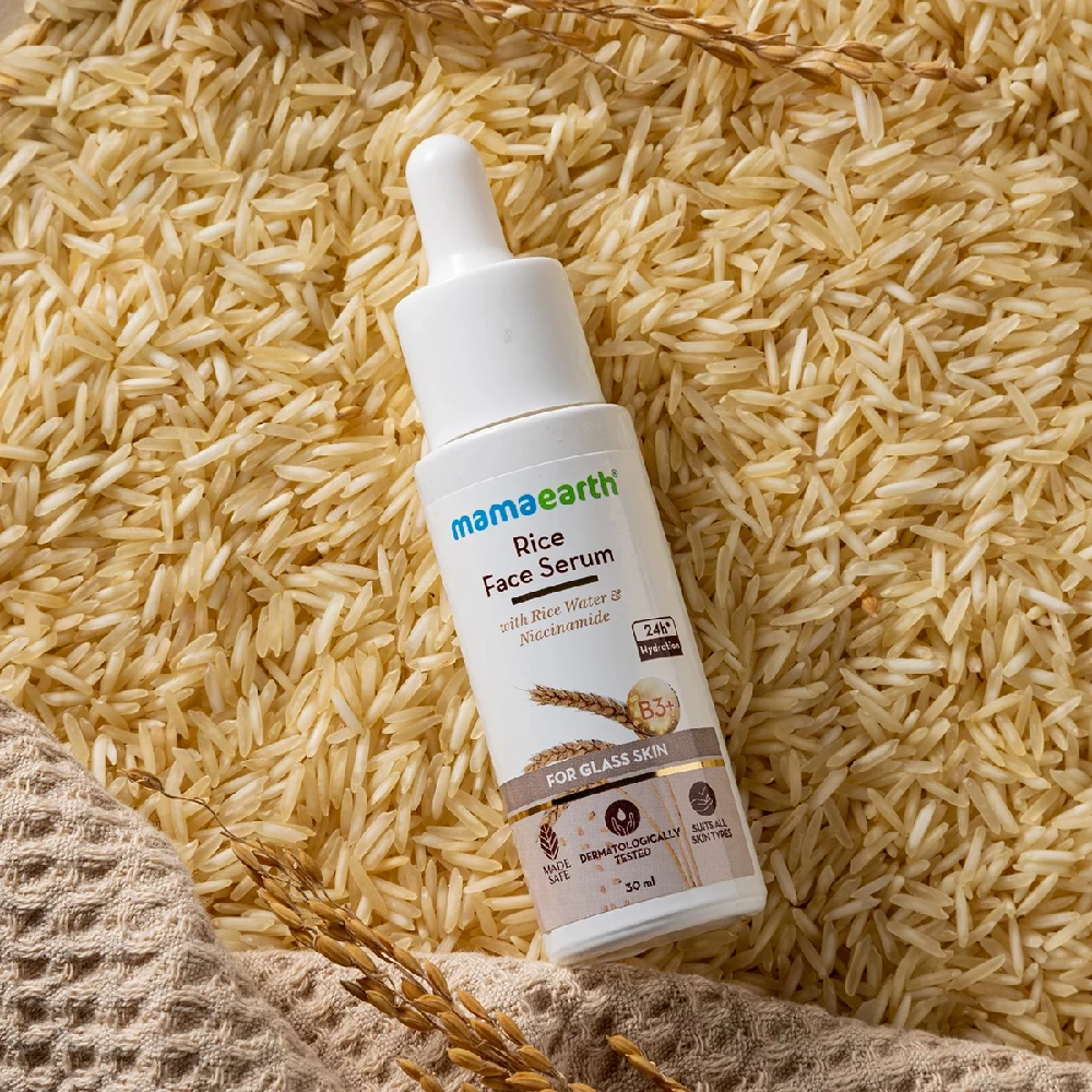 Rice Face Serum With Rice Water & Niacinamide for Glass Skin - Image 2
