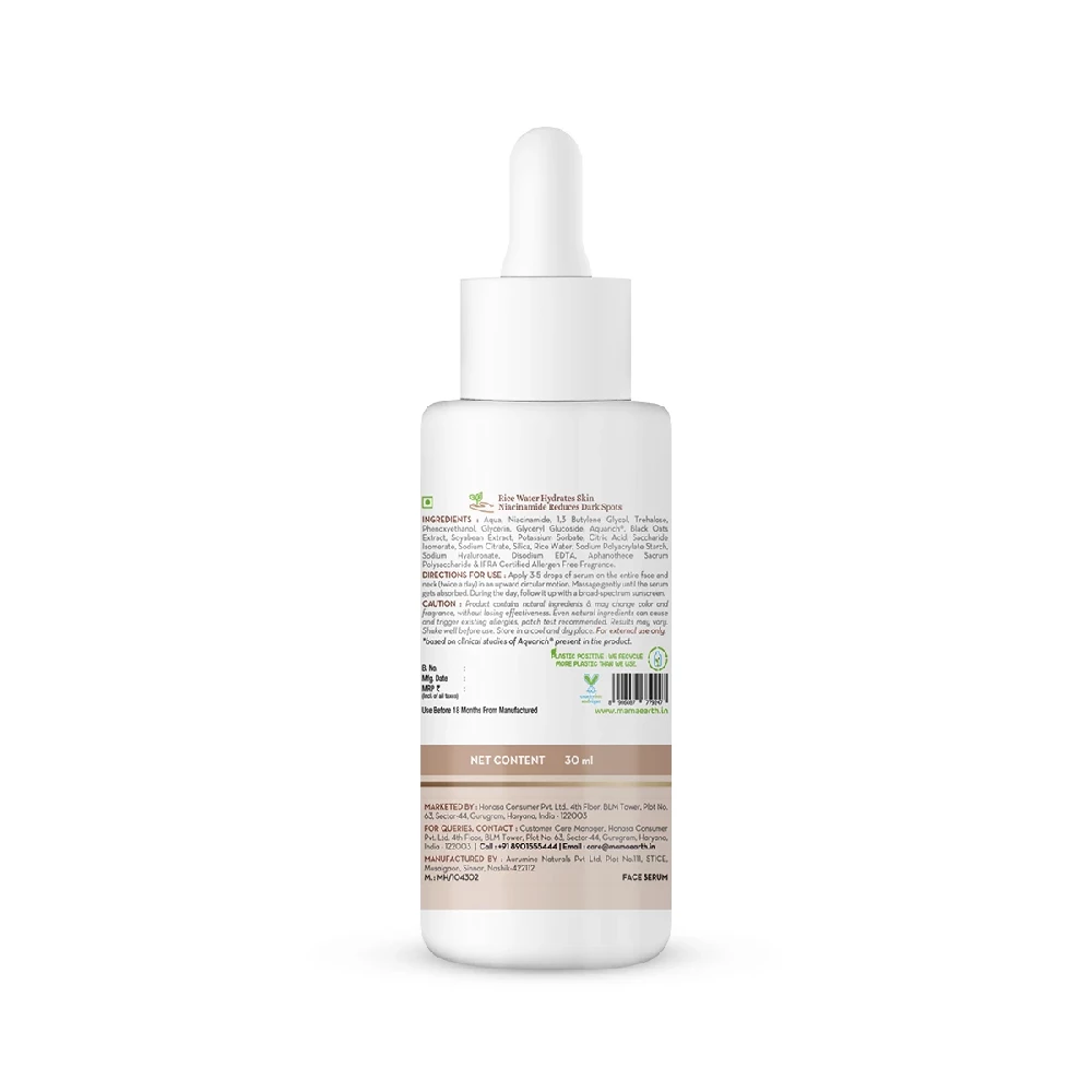 Rice Face Serum With Rice Water & Niacinamide for Glass Skin - Image 8