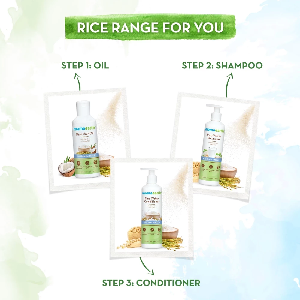 Mamaearth Rice Hair Oil with Rice Bran and Coconut Oil For Damage Repair - Image 6
