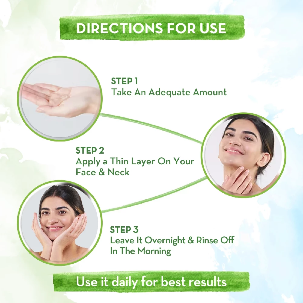 Mamaearth Rice Sleeping Face Mask With Rice Water & Niacinamide for Glass Skin - Image 5