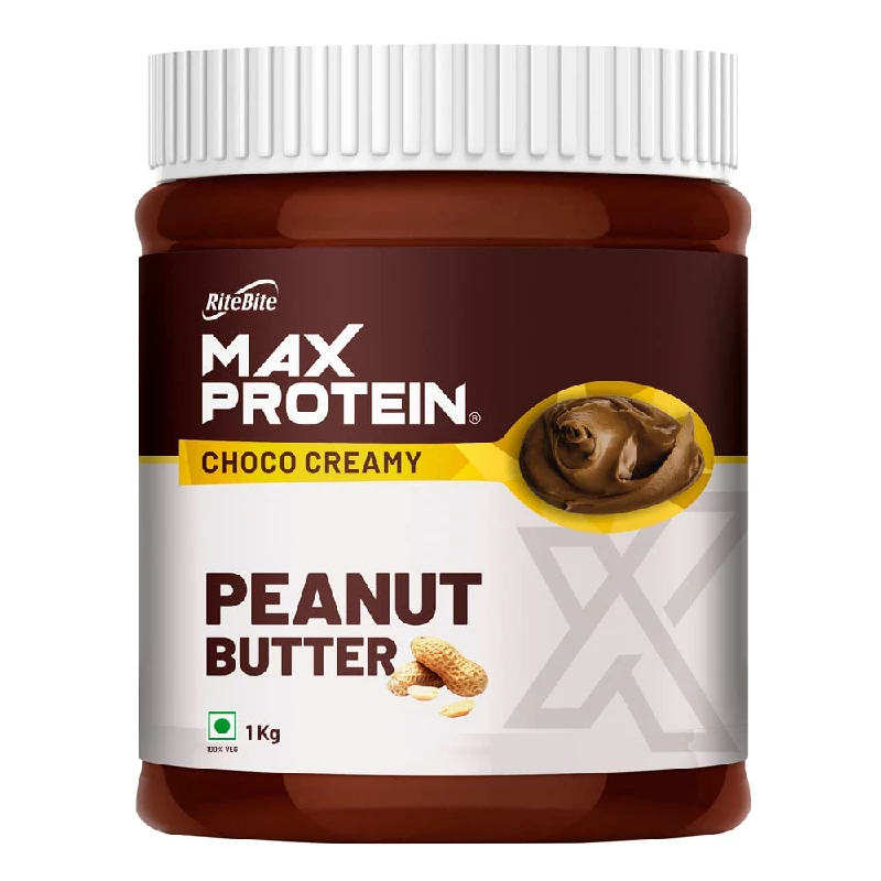 RiteBite Max Protein Peanut Butter Spread, Choco Creamy RiteBite Max Protein Peanut Butter Spread, Choco Creamy-Pack Size-1 kg
