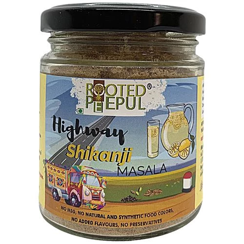 Rooted Peepul Highway Shikanji Masala - No Added Flavour & Preservatives Rooted Peepul Highway Shikanji Masala - No Added Flavour & Preservatives--100 g