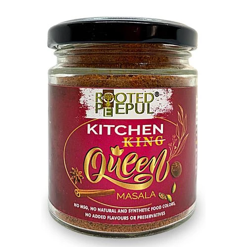Rooted Peepul Kitchen Queen Masala - No Added Flavours & Preservatives Rooted Peepul Kitchen Queen Masala - No Added Flavours & Preservatives--75 g