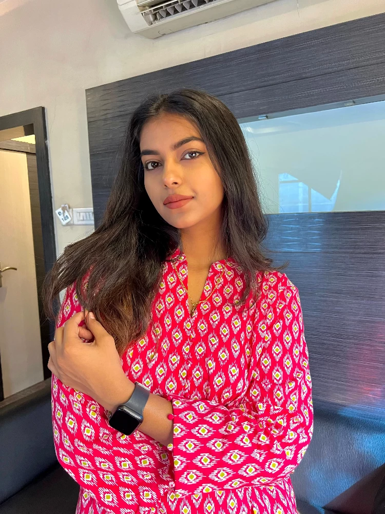 Rose Pink Sanagneri Print Kurti - Image 2
