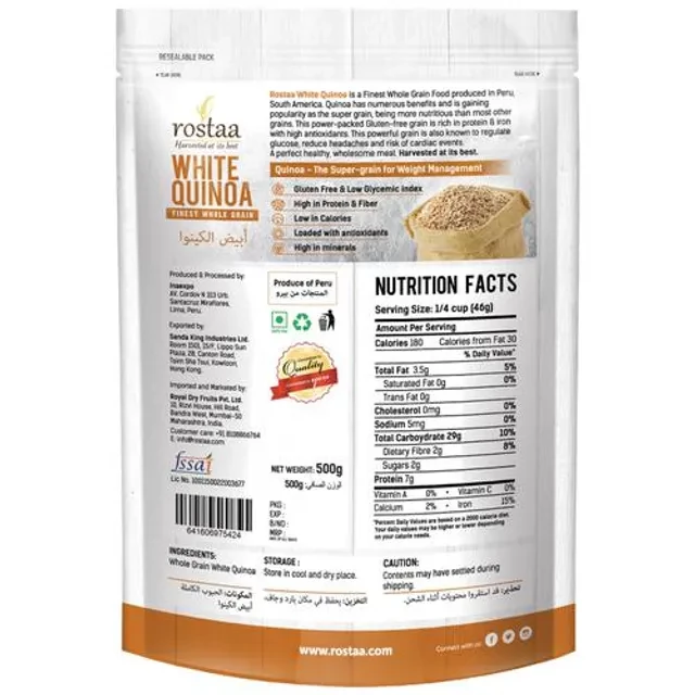 Rostaa Quinoa Finest Whole Grain - White - Image 3