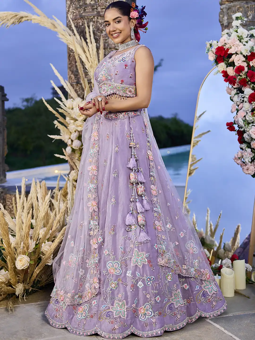 Roykals Heavy Traditional Must Haves Lehenga Choli Lavender Elegance