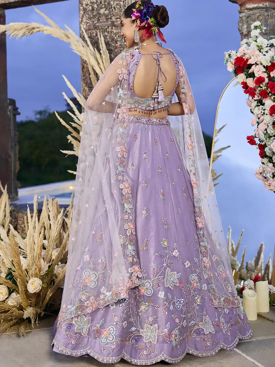 Roykals Heavy Traditional Must-Haves Lehenga Choli- Lavender Elegance - Image 2