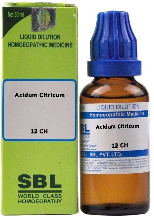 Acidum SBL Homeopathy Acidum Citricum Dilution 30 ml | The Desi Food