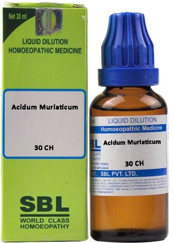 SBL Homeopathy Acidum Muriaticum Dilution 30 ml