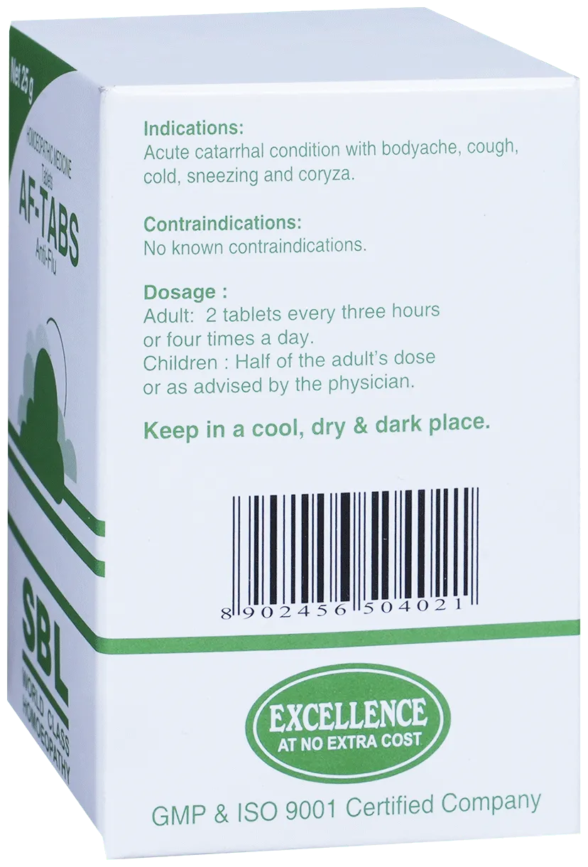 SBL Homeopathy AF-Tabs Tablet - Image 6