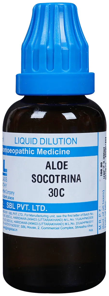 SBL Homeopathy Aloe Socotrina Dilution | The Desi Food