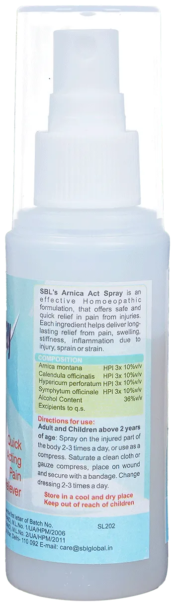 SBL Homeopathy Arnica Act Spray - Image 6