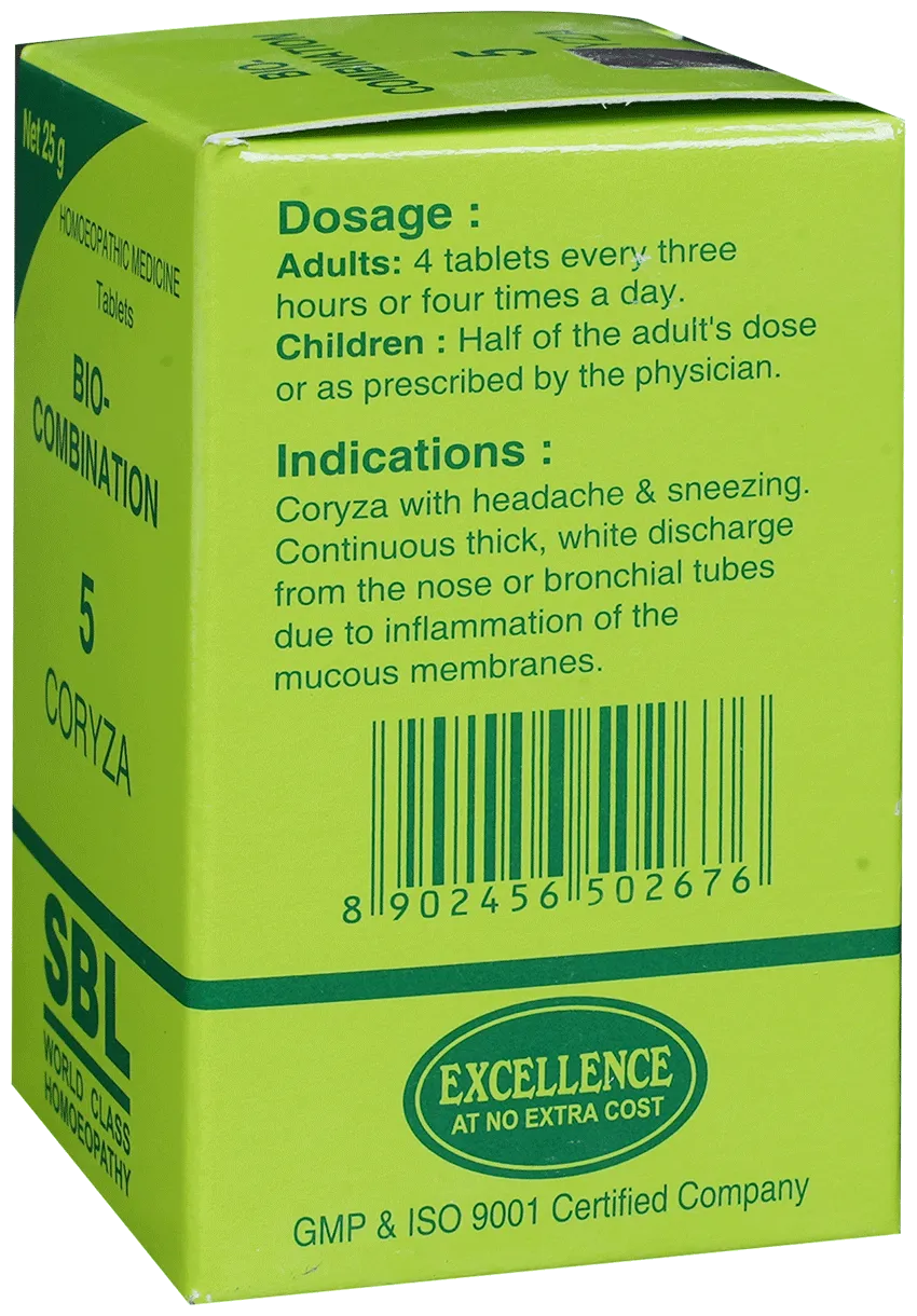 SBL Homeopathy Bio-Combination 5 Tablet - Image 7
