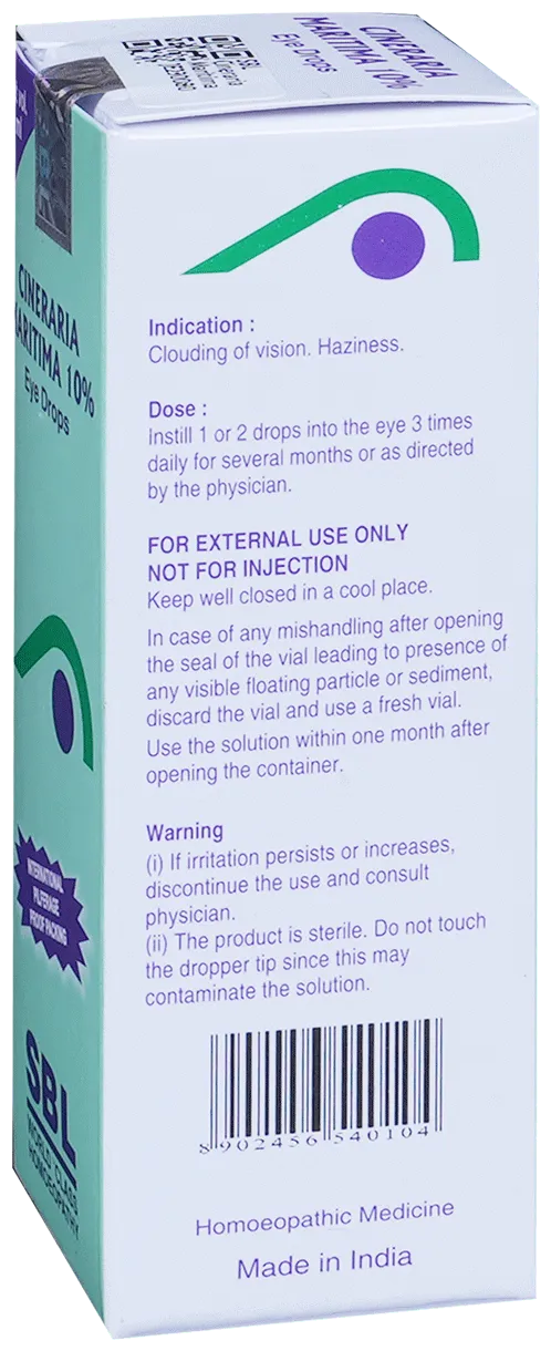 SBL Homeopathy Cineraria Maritima 10% Eye Drop - Image 3