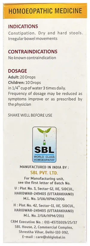 SBL Homeopathy Constinil Drop - Image 2