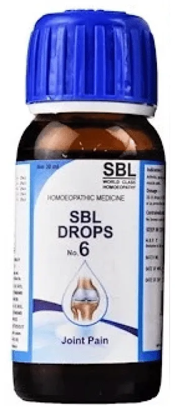SBL Homeopathy Drops No. 6 (For Joint Pain) - Image 2