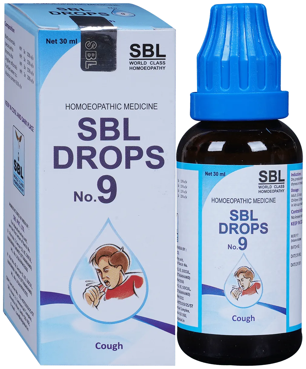 SBL Homeopathy Drops No. 9 ( For Cough)