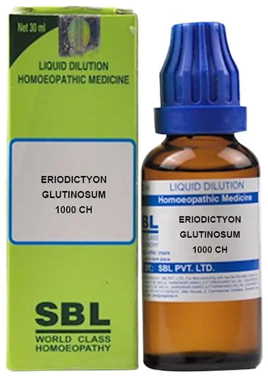 SBL Homeopathy Eriodictyon Glutinosum Dilution - Image 1