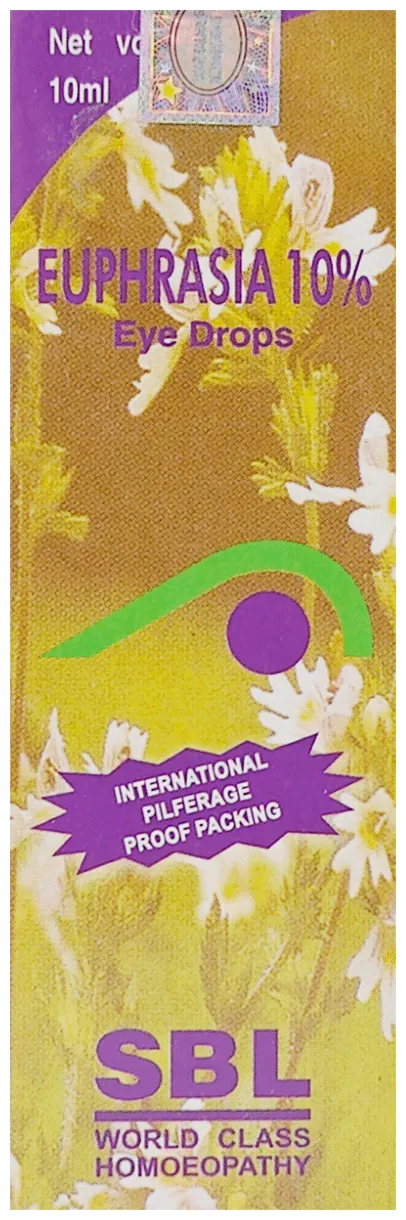 Sbl Homeopathy Euphrasia 10 Eye Drop For Eye Care Eye Drop