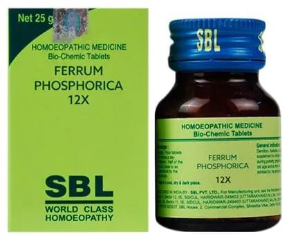 SBL Homeopathy Ferrum Phosphoricum Biochemic Tablet - Image 1
